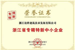 浙江省专精特新中小企业